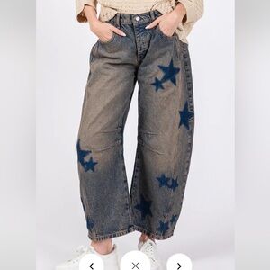 Sage + Fig Star Barrel Jeans